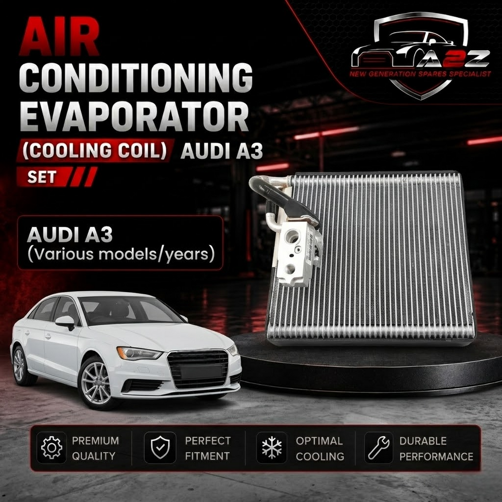 Air Conditioning Evaporator (Cooling Coil) 5Q2820102D 5Q2816100A 5Q2820102B Compatible with AUDI A3 Convertible (8V7, 8VE) | A3 / S3 & Q3 Sportback (F3N) & TT (FV3, FVP) & VW GOLF VII Van (5G1) & SKODA KAROQ (NU7, ND7)