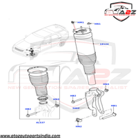 Front Left Air Suspension Shock Absorber Strut LR081564 LR102253 Compatible With LAND ROVER DISCOVERY V (L462)