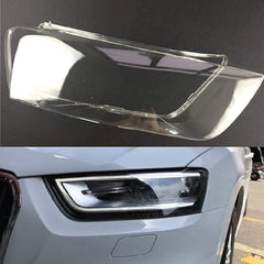 Headlight Lens Cover Car Front Shell Cover Transparent Headlamp Compatible for Audi Q3 (Old) 2012-2015.