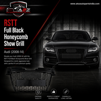 RSTT Full Black Honeycomb Show Grill Compatible With Audi = TT (2008-14) Tag No.282