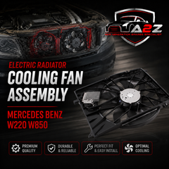 Electric Radiator Cooling Fan Assembly 2205000293 Compatible With Mercedes Benz W220 W850