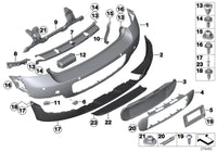 Rear Bumper Support Left 51129802115 Right 51129802116 Compatible With MINI COUNTRYMAN (R60) | MINI COUNTRYMAN / COOPER COUNTRYMAN | CROSSOVER (2011-2016) Tag No.1941