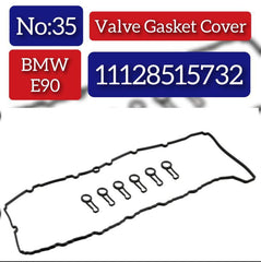 Tappet Cover Packing (Engine Valve Cover Gasket) 255.130 11128515732 Compatible With BMW 3-SERIES Convertible (E93) 5-SERIES (F10, F07) 6-SERIES Coupe (F13, F06) 7-SERIES (F01, F02, F03, F04) X3/X5/X6 (F25, E70, F15, F85, E71, E72, F16, F86) Tag No.35