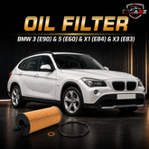 Oil Filter 11427807177 & E122H D187 & OX361/4D Compatible With BMW 3 (E90) & 5 (E60) & X1 (E84) & X3 (E83)Tag 52