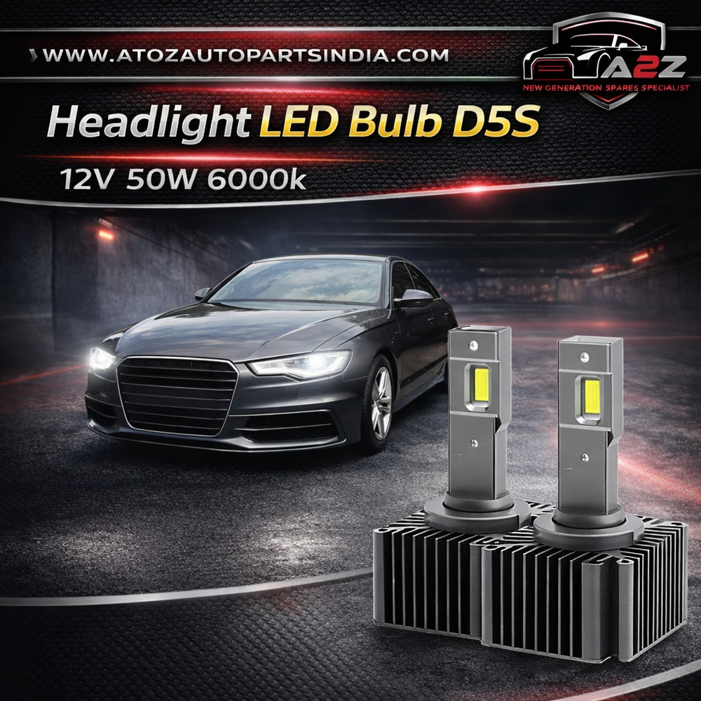 Headlight LED Bulb D5S 12V 50W 6000k (Pack of 2) Tag No.3