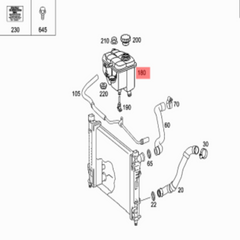 Coolant Bottle 2035000049 A2035000049 For MERCEDES-BENZ C-CLASS W203 Tag-B-09