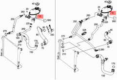 Coolant Bottle 2045000549 2045000749 A2045000049 A2045000549 A2045000749 For MERCEDES-BENZ C-CLASS W204 E-CLASS W212 Tag-B-16