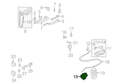 Rear Right Door Lock Actuator 8K0839016A Compatible With AUDI A4 A5 Q3 Q5 Q7