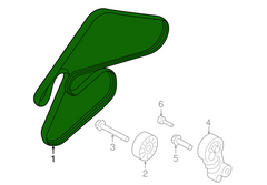 Belt 6PK1700 Compatible With HYUNDAI SONATA CONTINENTAL Tag-BEL-02