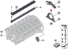 Rear Crankshaft Oil Seal 11147512101 Compatible With BMW 5 (E60), (E65), X5 (E70)