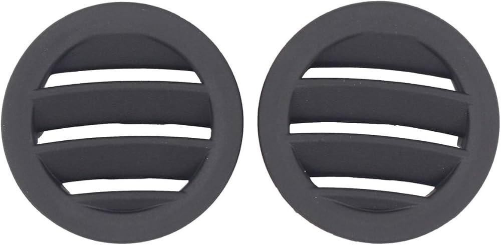 Mercedes Benz 213 Front AC Vent Dashboard Left & Right Set 2136809404 Black