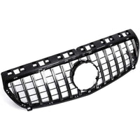 Front Bumper Grill Compatible With Mercedes Benz A Class W176 A180 A200 A250 A45 Amg Gtr 2012-2016 Front Bumper Grill W176 Grill Gtr Silver