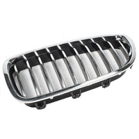 Front Chrome Kidney Grill Set (10 Lines) Right 51137336478 & Left 51137336477 Compatible With BMW 5 Series F10 2010-2016 Tag 14