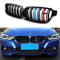 Front Bumper Grill Compatible With Bmw 3 Series F30 2012-2018 Front Bumper Grill M Colour