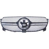 Front Bumper Grill Compatible With Mercedes Gle W167 X167 2019-2023 Front Bumper Panamericana Grill W167 Grill Diamond Black Dynamic Gle