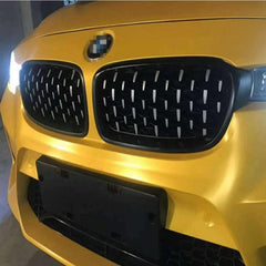 Front Bumper Grill Compatible With Bmw 3 Series G20 2018-2021 Front Bumper Grill Diamond Black And Chrome