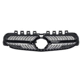 Front Bumper Grill Compatible With Mercedes Benz A Class W177 A250 A200 A45 2019-2023 Front Bumper Grill W177 Grill Diamond Black