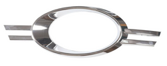 Fog Lamp Chrome Trim Ring Left 2048851374 & Right 2048851474 A2048851374 Compatible With Mercedes Benz C-CLASS W204 (2007-2014) Tag No.255