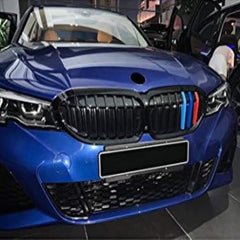 Front Bumper Grill Compatible With Bmw 3 Series G20 2018-2021 Front Bumper Grill M Colour
