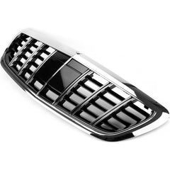 Front Bumper Grill Compatible With Mercedes S Class W222 2014-2020 Maybach Brabus Sports Gt Amg Front Bumper Panamericana Grill W222 Grill Maybach Silver