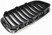 Front Chrome Kidney Grill Set (10 Lines) Right 51137336478 & Left 51137336477 Compatible With BMW 5 Series F10 2010-2016 Tag 14