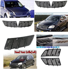Bonnet Hood Grill Vent Compatible With Mercedes Ml W164 2008-2012 Gl W164 2008-2012 Bonnet Hood Grill Vent Left