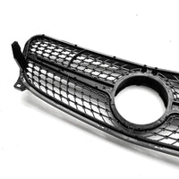 Front Bumper Grill Compatible With Mercedes Gla W156 X156 2014-2016 Front Bumper Panamericana Grill W156 Grill Diamond Silver