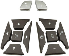 Steering Wheel Buttons High-end Model Moka& Chrome 16690518008490 16690519008490 Compatible With Mercedes Benz ML GL/G Class W166 W463