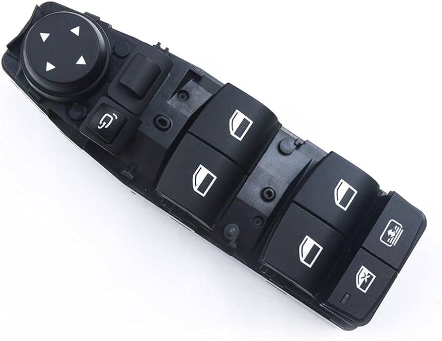 BMW 5 Series E60 P.W Switch Black 6-pin 61319241956 61319241916 61319241915 61319163574 Tag-SW-02