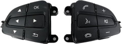 Mercedes-Benz 166/218 Complete Steering Wheel Switch Set (Black-Square) for W166, W156, W246, GLE, and B-Class - Left Hand 0999050600 and Right Hand 0999050700 Options Available Tag-SW-90