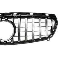 Front Bumper Grill Compatible With Mercedes Benz A Class W176 A180 A200 A250 A45 Amg Gtr 2012-2016 Front Bumper Grill W176 Grill Gtr Silver