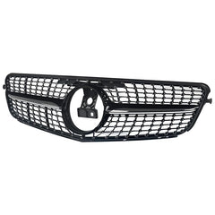 Front Bumper Grill Compatible With Mercedes Benz C Class W204 2007-2014 Front Bumper Grill W204 Grill Diamond Black