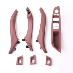 Door Handle Compatible with BMW 5 Series Door Handle 5 Series F10 2010-2017 Full Set Brown