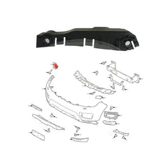 Front Bumper Bracket Right LR055883 & Left LR055884 Compatible With Land Rover Range Rover Sport - L494 (2014-2017) Tag No.3204