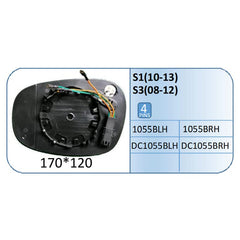 Mirror Glass for Bmw 3 All Cars