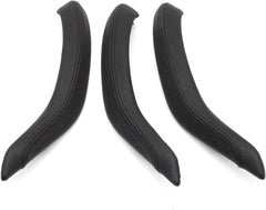 Inner Door Pull Handle Leather Cover Black Left 51417292273 Right 51417292274 Compatible With BMW X5 X6 F15 F16