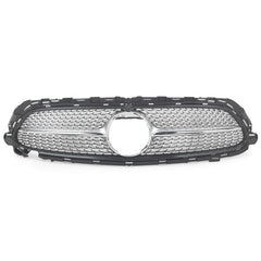 Bumper Grill Compatible With Mercedes Benz E Class W213 Lci 2021-2023 Front Bumper Grill Panamericana Gt Sports W213 Grill Diamond Silver Lci Amg Sports