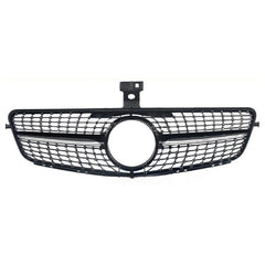 Front Bumper Grill Compatible With Mercedes Benz C Class W204 2007-2014 Front Bumper Grill W204 Grill Diamond Black