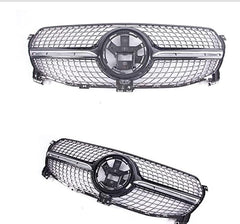 Front Bumper Grill Compatible With Mercedes Gle W167 X167 2019-2023 Front Bumper Panamericana Grill W167 Grill Diamond Black Dynamic Gle