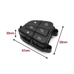 Steering Wheel Buttons Black 09990502009107 A09990503009107 09990502009107-Q12 Compatible With Mercedes Benz C GLC W205 W253