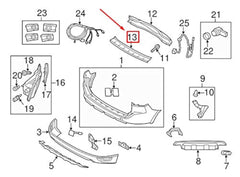 Rear Bumper Grill Center Side 39821607 Compatible With Volvo XC60 (246) I SUV (156) Tag No.203