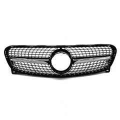 Front Bumper Grill Compatible With Mercedes Gla W156 X156 2014-2016 Front Bumper Panamericana Grill W156 Grill Diamond Silver