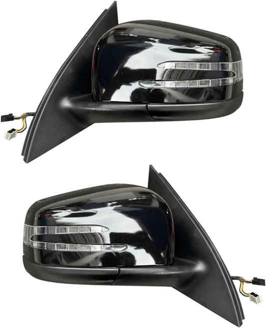 Mirror Assembly Electric Folding/Turn Signal Complete Door wing Mirror Left & Right (20 Pin) Compatible With MERCEDES BENZ M-CLASS W166 Tag-SMA-103