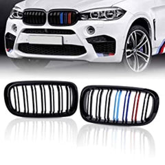 Front Bumper Grill Compatible With Bmw X5 F15 2014-2018 X6 F16 2015-2019 Front Bumper Grill M Colour