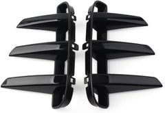 Front Bumper Grille Fog Lamp Strip (Glossy Black) Right LR142429 & Left LR142430 Compatible With Land Rover Discovery 5 L462 (2020)