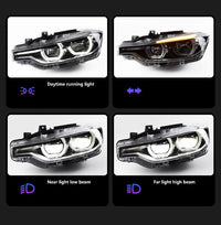 Headlight Headlamp Compatible With Bmw 3 Series F30 2012-2018 Upgraded Projector Lens Led Headlight Headlamp F30 Led Headlight For Helogen