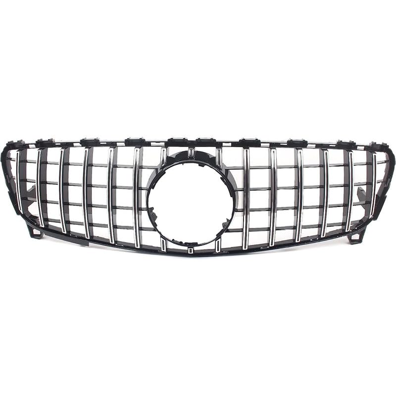 Front Bumper Grill Compatible With Mercedes Benz A Class W176 A180 A200 A250 A45 Amg Gtr 2016-2019 Front Bumper Grill W176 Grill Gtr Silver 2016