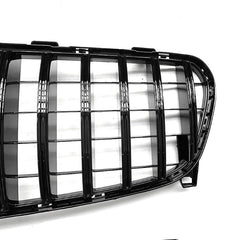 Front Bumper Grill Compatible With Mercedes Gla W156 X156 2017-2020 Front Bumper Panamericana Grill W156 Grill Gtr Black Lci