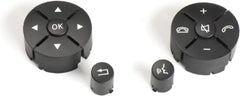 Mercedes-Benz C-CLASS W204/E-CLASS W212 Complete Steering Wheel Switch Set (Black-Round) for W204 and W213 Models - Left Hand 2048210351 and Right Hand 2048210451 Options Available Tag-SW-94