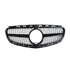 Front Bumper Grill Compatible With Mercedes Benz E Class W212 2013-2016 Front Bumper Grill W212 Grill Diamond Black Lci